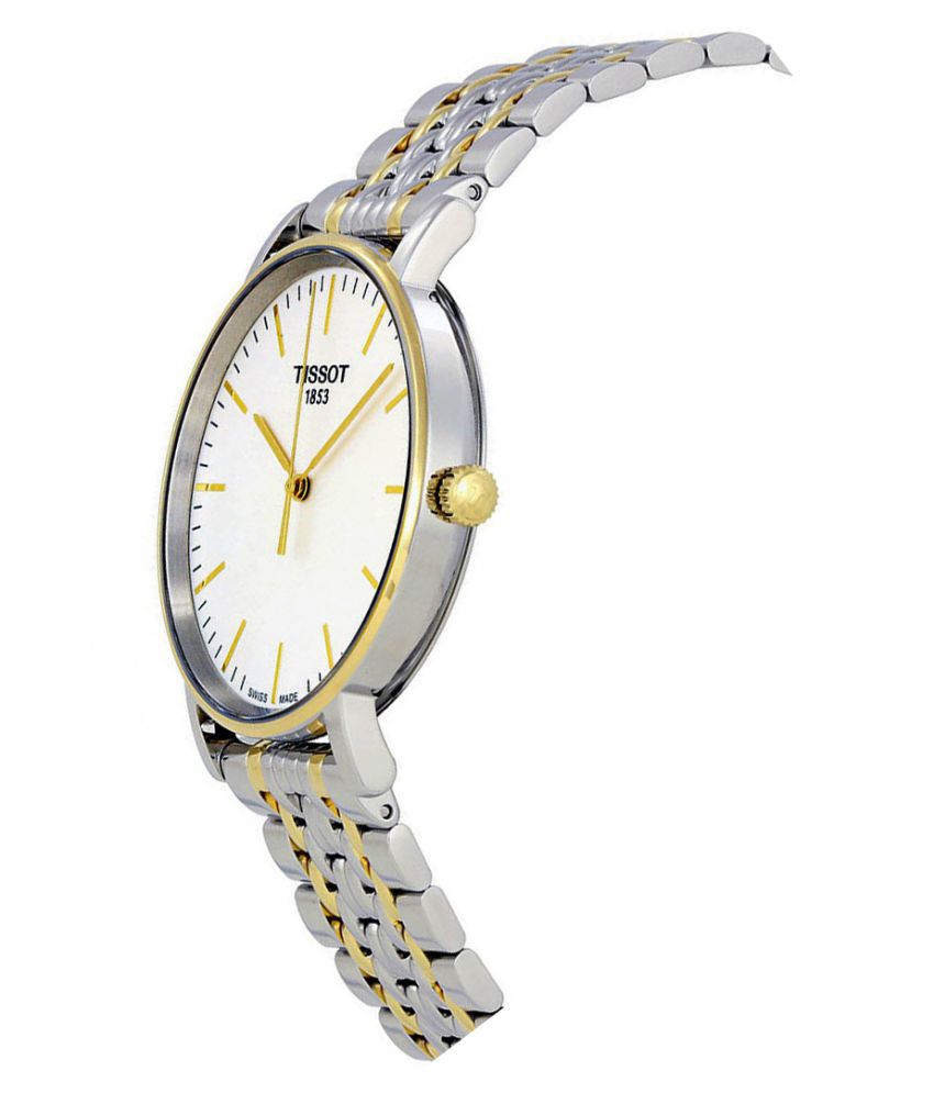  Shop Authentic Tissot Everytime Medium White Dial Two Tone Mesh Bracelet Watch For Men - T109.410.22.031.00 - Luxxuri
