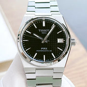 Shop Authentic Tissot PRX Powermatic 80 Black Dial Silver Steel Strap Watch for Men - T137.207.11.051.00 - Luxxuri