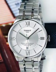  Shop Authentic Tissot T Classic Chemin Des Tourelles Silver Dial Silver Steel Strap Watch For Men - T099.408.11.038.00 - Luxxuri