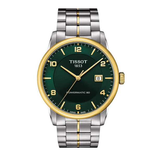  Shop Authentic Tissot Luxury Powermatic 80 Green Dial Silver Steel Strap Watch For Men - T086.407.22.097.00 - Luxxuri