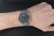  Shop Authentic Tissot Everytime Large Black Dial Silver Mesh Bracelet Watch For Men - T109.610.11.077.00 - Luxxuri