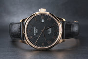  Shop Authentic Tissot T Classic Le Locle Automatic Black Dial Black Leather Strap Watch For Men - T41.5.423.53 - Luxxuri
