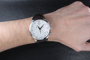  Shop Authentic Tissot T Classic Tradition Chronograph White Dial Brown Leather Strap Watch For Men - T063.617.16.037.00 - Luxxuri