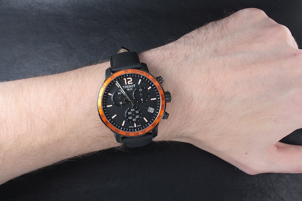  Shop Authentic Tissot T Sport Quickster Chronograph Black Dial Black Rubber Strap Watch For Men - T095.417.36.057.01 - Luxxuri