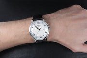  Shop Authentic Tissot T Classic Tradition Silver Dial Brown Leather Strap Watch For Men - T063.610.16.038.00 - Luxxuri