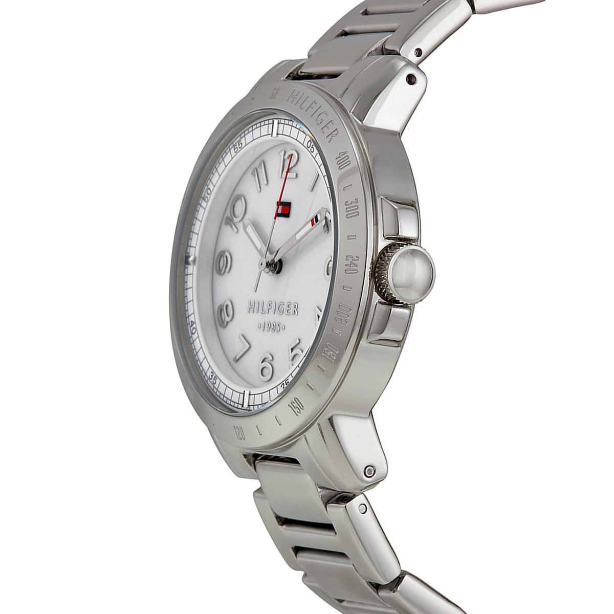  Shop Authentic Tommy Hilfiger White Dial Silver Steel Strap Watch for Women - 1781397 - Luxxuri