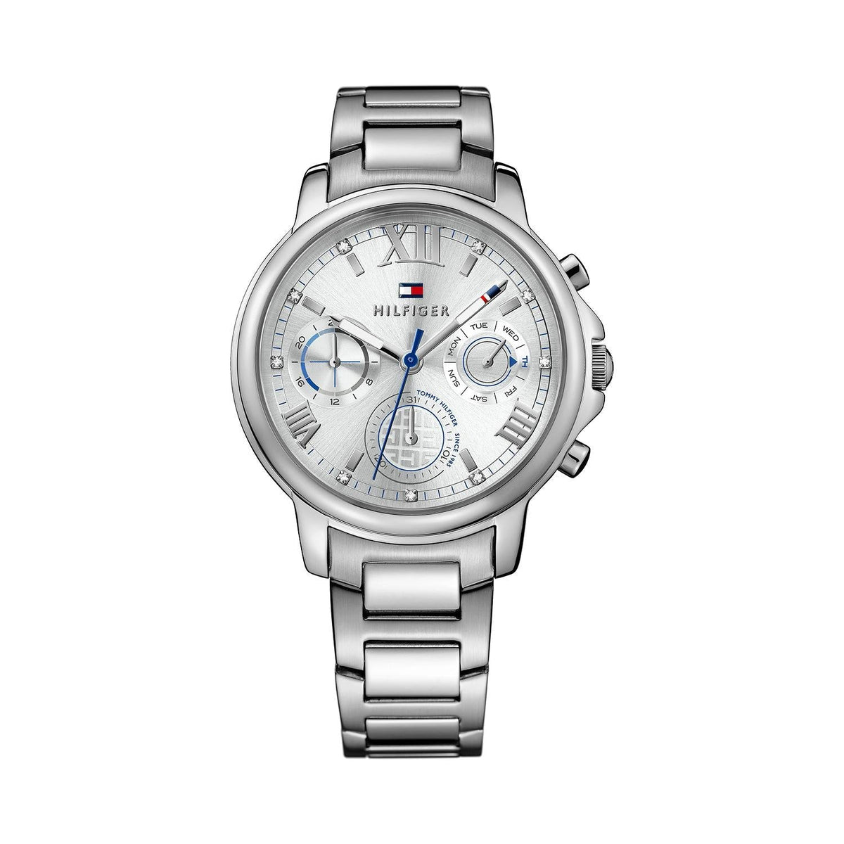  Shop Authentic Tommy Hilfiger Claudia Silver Dial Silver Steel Strap Watch for Women - 1781741 - Luxxuri