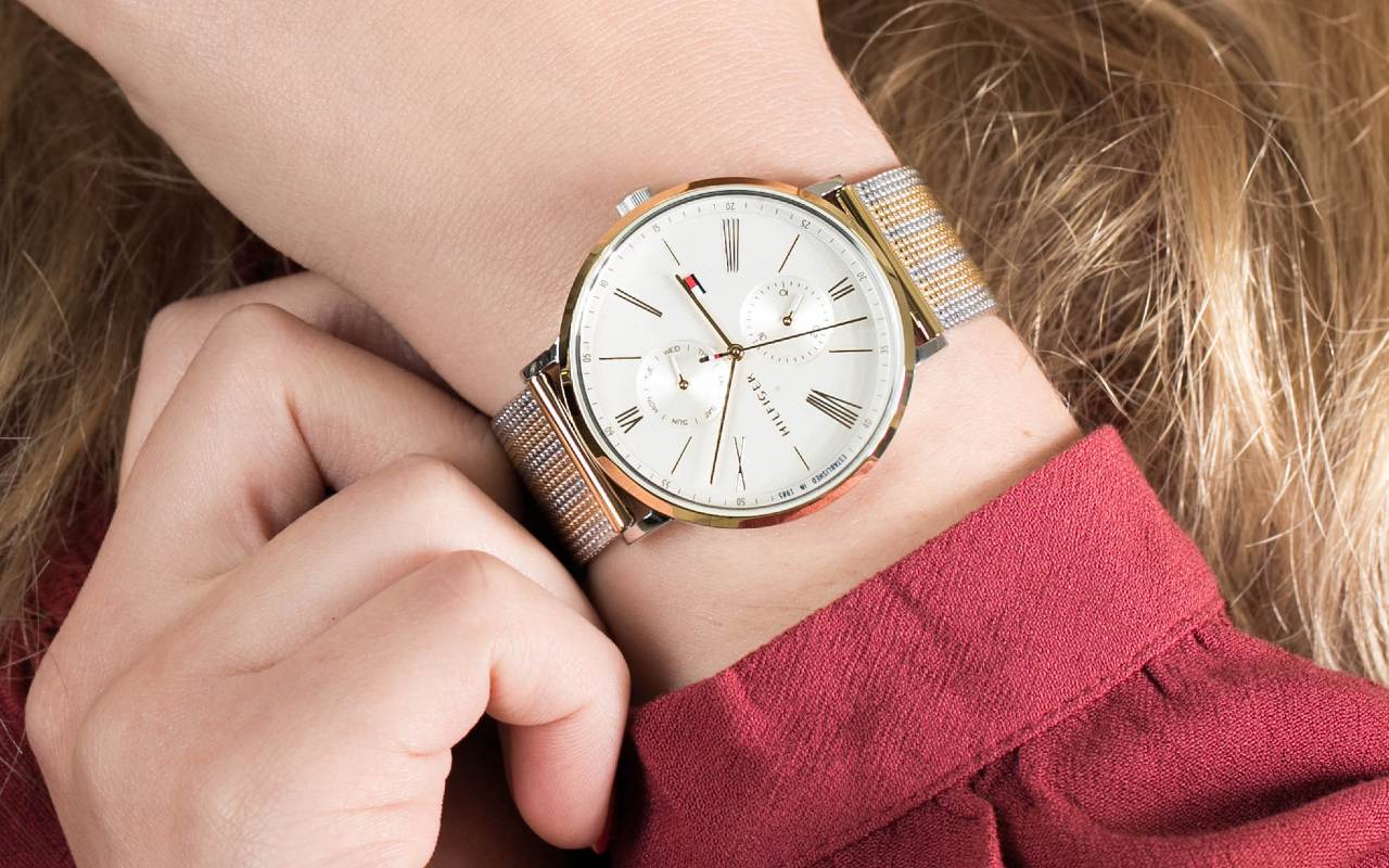  Shop Authentic Tommy Hilfiger Kane White Dial Beige Leather Strap Watch for Men - 1710399 - Luxxuri