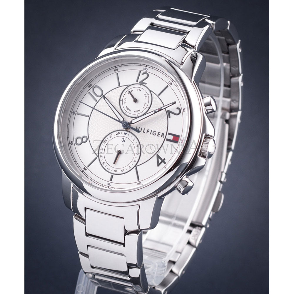  Shop Authentic Tommy Hilfiger Claudia White Dial Silver Steel Strap Watch for Women - 1781819 - Luxxuri