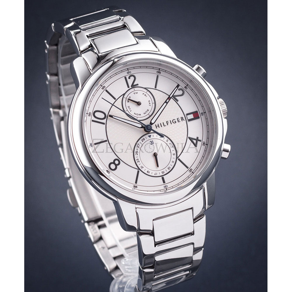  Shop Authentic Tommy Hilfiger Claudia White Dial Silver Steel Strap Watch for Women - 1781819 - Luxxuri