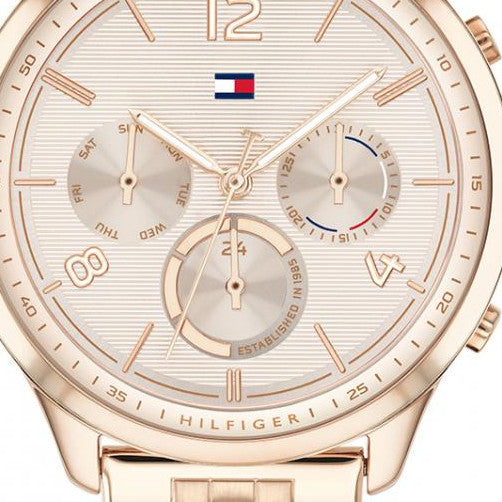  Shop Authentic Tommy Hilfiger Harper Chronograph Quartz Rose Gold Dial Rose Gold Steel Strap Watch For Women - 1782224 - Luxxuri