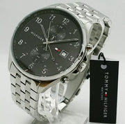  Shop Authentic Tommy Hilfiger West Quartz Black Dial Silver Steel Strap Watch For Men - 1791707 - Luxxuri