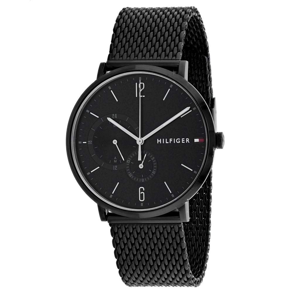  Shop Authentic Tommy Hilfiger Brooklyn Black Dial Black Mesh Bracelet Watch for Men - 1791507 - Luxxuri
