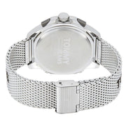  Shop Authentic Tommy Hilfiger Digital Black Dial Silver Mesh Bracelet Watch For Men - 1791765 - Luxxuri