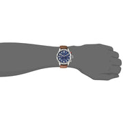  Shop Authentic Tommy Hilfiger Trent Quartz Blue Dial Brown Leather Strap Watch for Men - 1791066 - Luxxuri