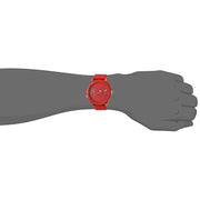  Shop Authentic Tommy Hilfiger Denim Quartz Red Dial Red Rubber Strap Watch for Men - 1791323 - Luxxuri