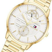  Shop Authentic Tommy Hilfiger Hunter White Dial Gold Steel Strap Watch for Men - 1791609 - Luxxuri