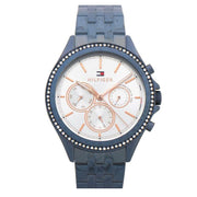  Shop Authentic Tommy Hilfiger Ari Diamonds White Dial Blue Steel Strap Watch for Women - 1782003 - Luxxuri