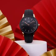 Shop Authentic Daniel Wellington Iconic Motion Black Dial Rubber Strap Watch For Women - DW00100426 - Luxxuri