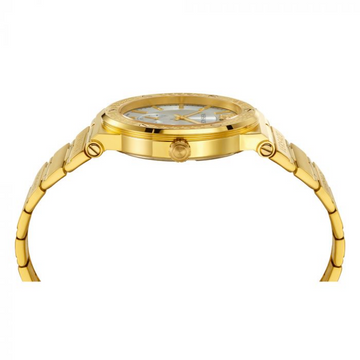  Shop Authentic Versace Greca Silver Dial Gold Steel Strap Watch for Men - VEVI00520 - Luxxuri