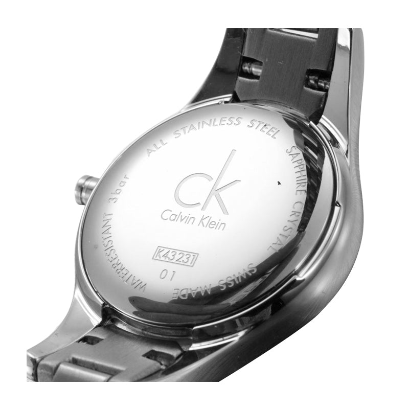  Shop Authentic Calvin Klein Simplicity Silver Dial Silver Steel Strap Watch for Women - K4323141 - Luxxuri
