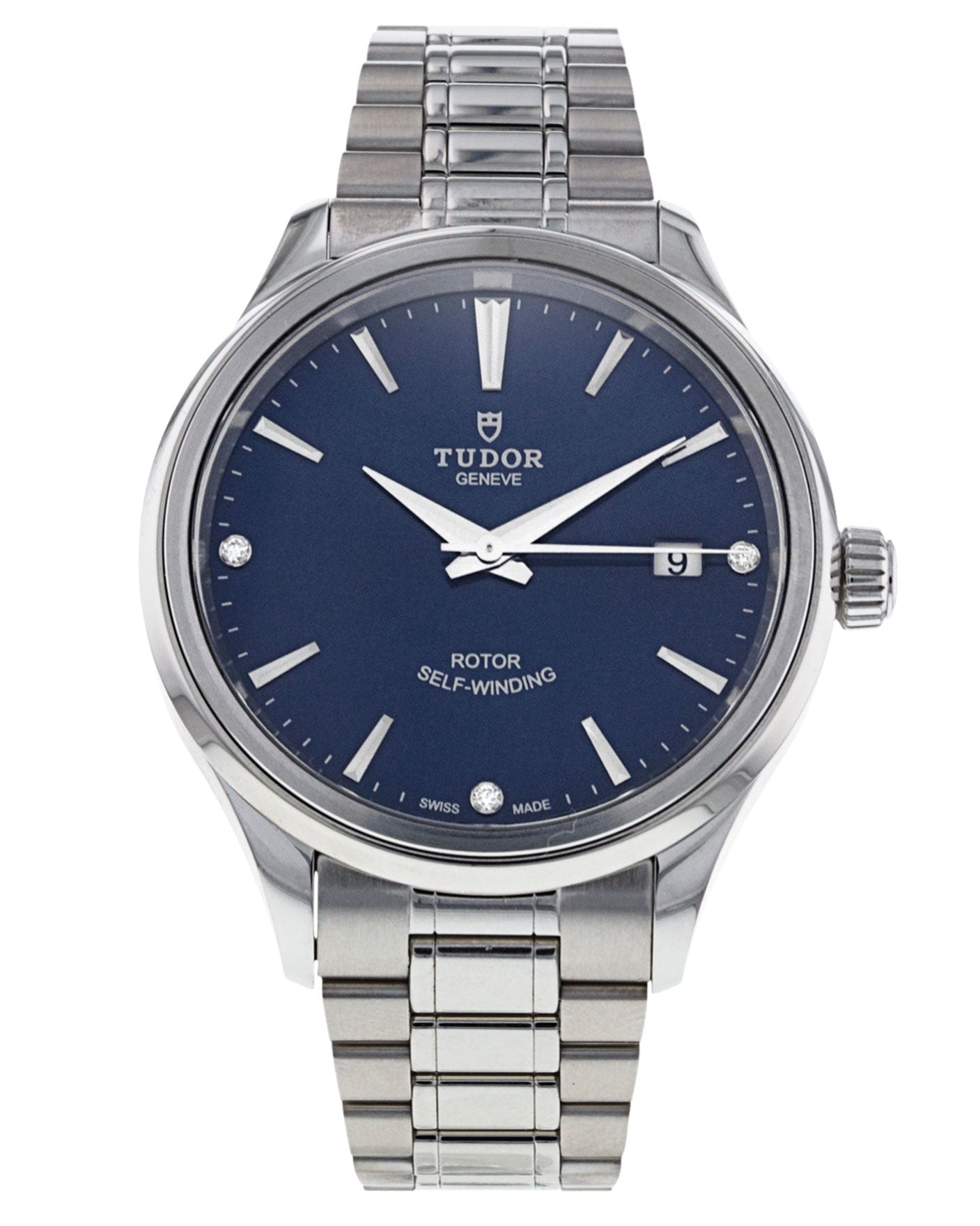 Shop Authentic Tudor Style Automatic Blue Dial Silver Steel Strap Watch for Men - M12710-0013 - Luxxuri