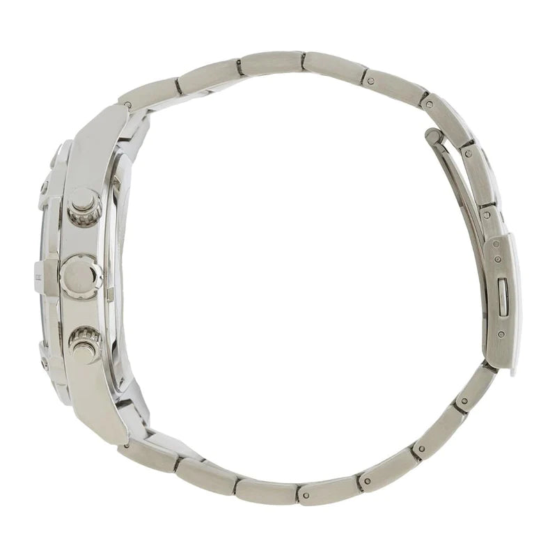  Shop Authentic Guess Analog Quartz Silver Dial Silver Steel Strap Watch For Men - U0377G1 - Luxxuri