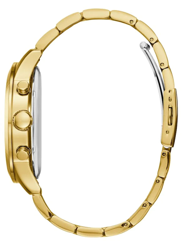  Shop Authentic Guess Multifunction Black Dial Gold Steel Strap Watch for Men  - W0602G1 - Luxxuri