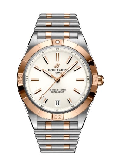  Shop Authentic Breitling Chronomat Automatic 36 White Dial Two Tone Steel Strap Watch for Women - U10380101A1U1 - Luxxuri