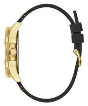 Shop Authentic Guess Frontier Diamonds Gold Dial Black Rubber Strap Watch For Women - W1160L1 - Luxxuri