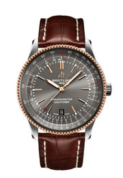  Shop Authentic Breitling Navitimer Automatic 41 Grey Dial Brown Leather Strap Watch for Men - U17326121M1P1 - Luxxuri