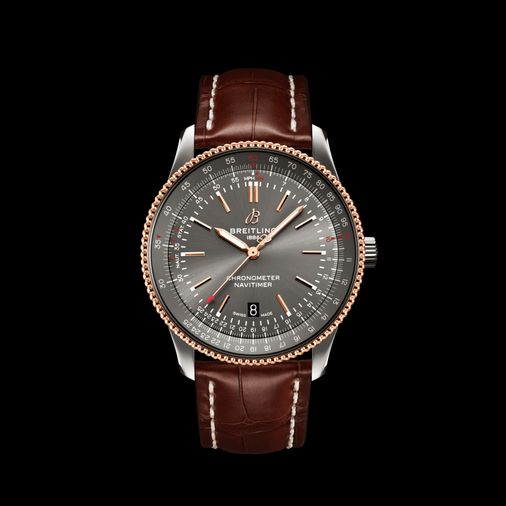  Shop Authentic Breitling Navitimer Automatic 41 Grey Dial Brown Leather Strap Watch for Men - U17326121M1P1 - Luxxuri