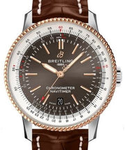  Shop Authentic Breitling Navitimer Automatic 41 Grey Dial Brown Leather Strap Watch for Men - U17326121M1P1 - Luxxuri