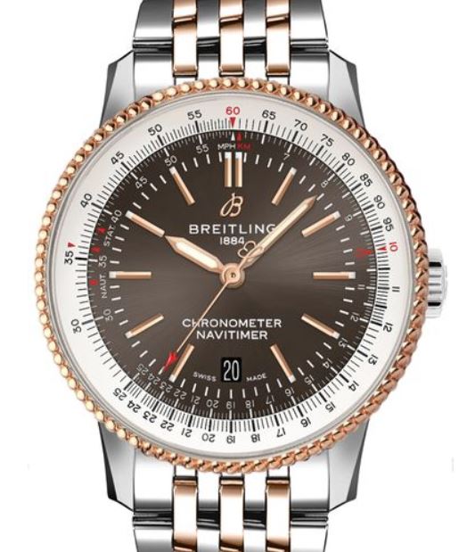  Shop Authentic Breitling Navitimer Automatic 41mm Grey Dial Silver Steel Strap Mens Watch - U17326211M1A1 - Luxxuri