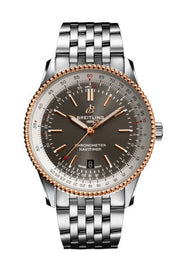  Shop Authentic Breitling Navitimer Automatic 41mm Grey Dial Silver Steel Strap Mens Watch - U17326211M1A1 - Luxxuri
