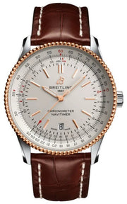  Shop Authentic Breitling Navitimer Automatic 41mm White Dial Brown Leather Strap Mens Watch - U17326241G1P1 - Luxxuri