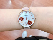  Shop Authentic Fossil Jacqueline Three Hand Mother of Pearl Dial Pink Leather Strap Watch for Women - ES4671 - Luxxuri