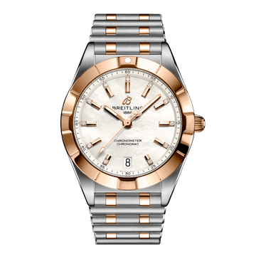  Shop Authentic Breitling Chronomat B02 18K Red Gold White Dial Two Tone Steel Strap Watch for Men - U77310101A2U1 - Luxxuri