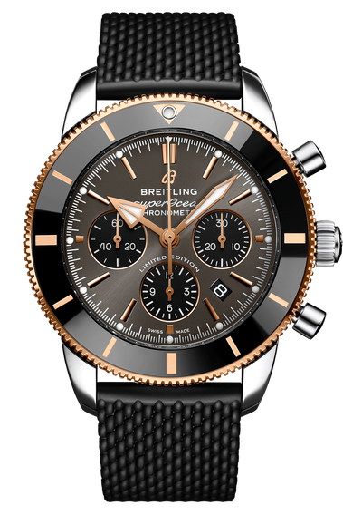  Shop Authentic Breitling Superocean Heritage B01 Chronograph 44 Black Dial Black Mesh Bracelet Watch for Men - UB01621A1M1S1 - Luxxuri