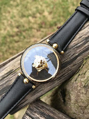  Shop Authentic Versace Palazzo Empire Black Dial Black Leather Strap Watch for Women - VCO020017 - Luxxuri
