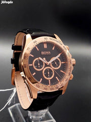  Shop Authentic Hugo Boss Ikon Black Dial Black Leather Strap Watch for Men - 1513179 - Luxxuri