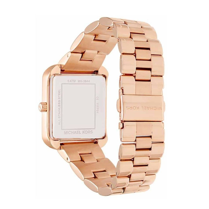  Shop Authentic Michael Kors Lake Quartz White Dial Rose Gold Steel Strap Watch For Women - MK3645 - Luxxuri