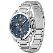  Shop Authentic Hugo Boss Grandmaster Blue Dial Silver Steel Strap Watch for Men - 1513884 - Luxxuri