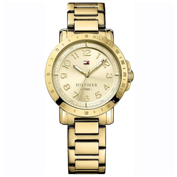  Shop Authentic Tommy Hilfiger Bella Gold Dial Gold Steel Strap Watch for Women - 1781395 - Luxxuri