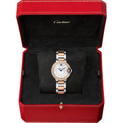  Shop Authentic Cartier Ballon Bleu De Cartier Diamonds Silver Dial Two Tone Steel Strap Watch for Women - W3BB0026 - Luxxuri