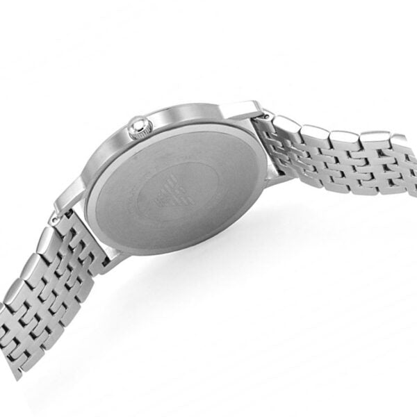  Shop Authentic Emporio Armani Kappa Black Dial Silver Steel Strap Watch For Men - AR11152 - Luxxuri