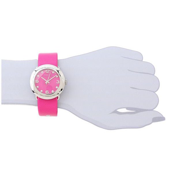  Shop Authentic Marc Jacobs Amy Pop Pink Dial Pink Leather Strap Watch for Women - MBM1286 - Luxxuri