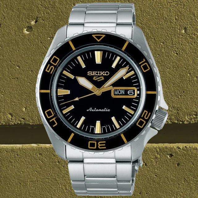  Shop Authentic Seiko 5 Sport Automatic SKX Series Black Dial Silver Steel Strap Watch for Men - SRPK99K1 - Luxxuri