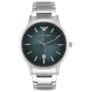  Shop Authentic Emporio Armani Renato Quartz Blue Dial Silver Steel Strap Watch For Men - AR11182 - Luxxuri