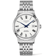  Shop Authentic Longines Record Automatic Stainless Steel 40mm Watch for Men - L2.821.4.11.6 - Luxxuri